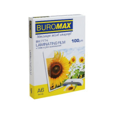 плівка для ламінування Buromax А6/100мкр. 111х154мм. 100шт.  ВМ.7774  (40)