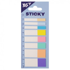 закладки Yes Fusion пластикові 160шт., 3 розміри  170420  (250/1000)