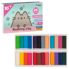 пластилін YES 24кол./480гр. "Pusheen"  540685  (14)
