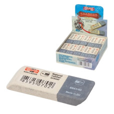 гумка K-I-N 6541/40 комбінована біло/сіра (уп.-40шт.) Sun Pearl  (40/320)