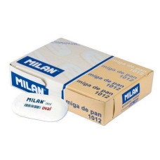 гумка Milan 1012 овальна біла (уп.-12шт.)  (12/300)