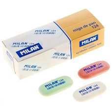 гумка Milan 124 овальна мікс 4,9х2,3х0,9см. (уп.-24шт.)  (24/600)