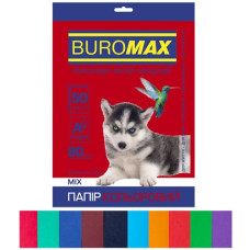 папір оф. кольор. Buromax  А4/80гр./50арк. Dark+Intensiv набір 10кол.  ВМ.2721950-99  (50)