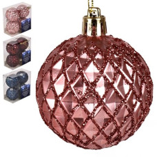 кульки ялинкові 6см. в кор. 4шт.  R90713  (4/720)