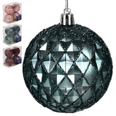 кульки ялинкові 8см. в кор. 4шт.  R90714  (4/384)