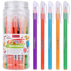 ручка в банці 1 Вересня "Plaza Pine" кульк. масл. синя 0,6мм.  411052  (30/600/2400)