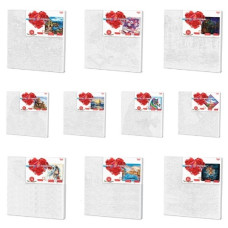 набір д/творч. Danko toys "Painting by numbers" 40х40см. економ  KpNe-02-01,02,...,10  (10)