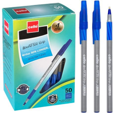 ручка Cello Round Stic Grip кульк. масл. 0,7мм. синя  (50/4000)