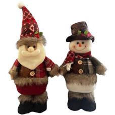 фігура новорічна "Santa Snowman" 33/40см.  М17268  (60)