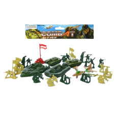 солдати в наборі комбат, військ. техн., солдатики, в кул. 23,5х18х4см.  933-N09  (288)