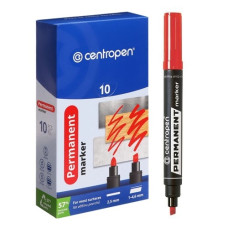 маркер Centropen 8576 клиноподібний товстий червоний 1-4,6мм.  (10/200)