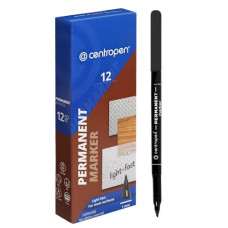 маркер Centropen 2536 тонк. чорний 1,0мм.  (12/240/2400)