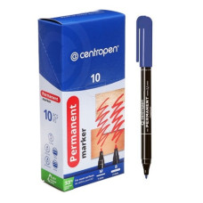 маркер Centropen 2846 тонкий синій, накінечник 1мм.  (10/200)