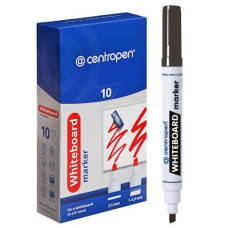 маркер Centropen 8569 для магнітноі дошки клиноподібний чорний  (10/200)