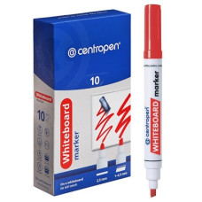маркер Centropen 8569 для магнітноі дошки клиноподібний червоний  (10/200)