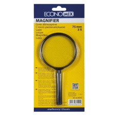 лупа Economix 75мм., 3-кратне збільшення, на бліст.  Е82101  (20/120)