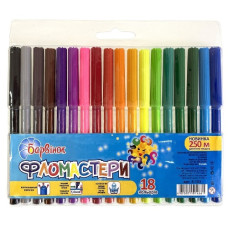 фломастери Барвінок Веселка 18кол.  5-103  (12/192)