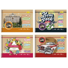 скетч-бук Апельсин "Крафт" А5/32арк. на спіралі, блок офс. 140гр./м2  СБК-А5-32  (16)