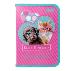 тека 1 Вересня для зошитів пластикова на блискавці В5 "Keith Kimberlin"  491843  (12)
