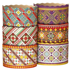 форма для паски пергаментна коричнева Традиційна 155х115мм.  (50/300)