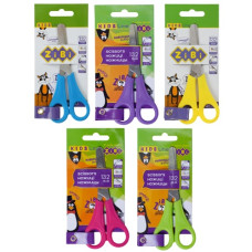 ножиці Zibi дитячі 132мм. з лінійкою на бліст.  ZB.5001  (24/288)