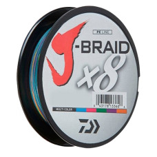 шнур Daiwa J-Braid x8 Multicolor 150м. 0,16мм. 9,0кг.  12755-016