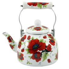 чайник емальований 2,0л. з керамічною ручкою Мак  9/L KT26