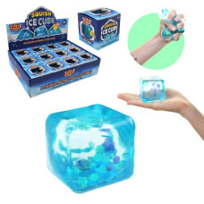 іграшка-антистрес блакитний куб з блискітками в кор. 6х6х6см., 12шт. в диспл. 25х19х7см. YD2519 (72)