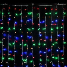 електрогірлянда штора 120 LED 1,8х1,2м., 12 ліній, мульти колір  1518-01