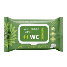 папір туалетний вологий Naturelle алое та комплекс вітамінів 50шт.  (20)