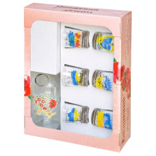 набір для горілки (6 чарок + графін 0,5л.) патріотична тематика