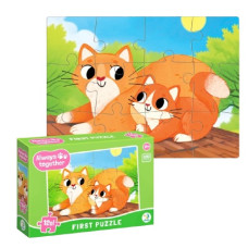 пазл на 12 елементів "Завжди разом Котики" Dodo Toys  300632
