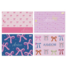 альбом YES на скобі 28арк./100гр., з перфорацією "Pink bow"  130654  (4/96)