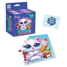 гра розвиваюча пазли із сюрпризом "Біле кошенятко" Vladi Toys  VT8030-03