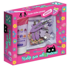 набір для творчості "Клей з кабашонами. Заколки фіолетові" Vladi Toys  VT4600-01