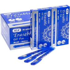 ручка BIA "пиши-витирай" гелева синя 0,5мм.  М-6003  (12/144/1728)