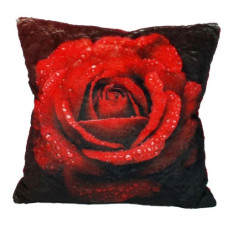 м`яка іграшка Копиця подушка з принтом Троянда грейс червона 33см.  00387-63