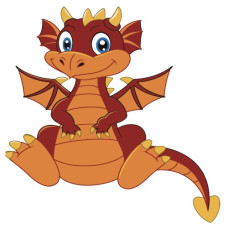 картина за номер. Strateg 30х30см. "Дракончик"  ES089  (30)