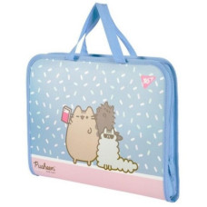 тека-портфель YES FC на блискавці з тканинними ручками "Pusheen"  492316  (12/48)
