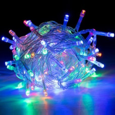 електрогірлянда 200 LED, прозорий провід, мульти колір  1120-01