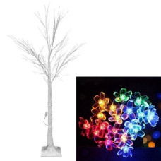 дерево з квітками LED 150см., 180 ламп, білий стовбур, мульти колір  1892-01