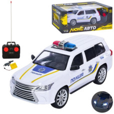машина р/к 32см. поліція, 1:12, акум., гум. кол., світло, USB-зар., в кор. 46х19х18см.  М 5011  (9)