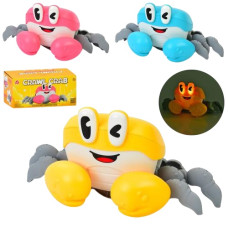 краб 22,5см., муз., ходить, танцює, на бат. в кор. 23х11,5х12,5см.  S-003A  (36)