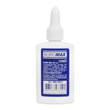 клей ПВА Buromax  50гр., євроковпачок з дозатором  ВМ.4851  (152)
