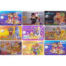 магніт "Рік Тигра 2022" у вигляді кредитної картки 8,5х5,5см.  S-7/110863  (50)