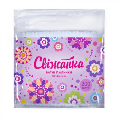 ватні палички Свіжанка в пакеті 200шт.  (48)