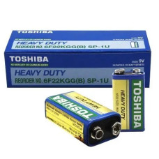 батарейка Toshiba 6F22 крона в кор.  (10/100)