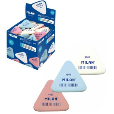 гумка Milan 4865 трикутна мала кольорова 3,6х3,3х0,6см. (уп.-65шт.)  (65/260)