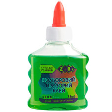 клей для слаймів Zibi прозорий на PVA-основі зелений 88мл.  ZB.6111-04  (12/144)
