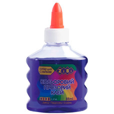 клей для слаймів Zibi прозорий на PVA-основі фіолетовий 88мл.  ZB.6111-07  (12/144)